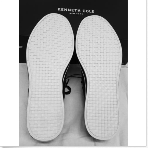 Kenneth Cole Black Leather Lace Up Shoes 9.5 - Picture 7 of 8